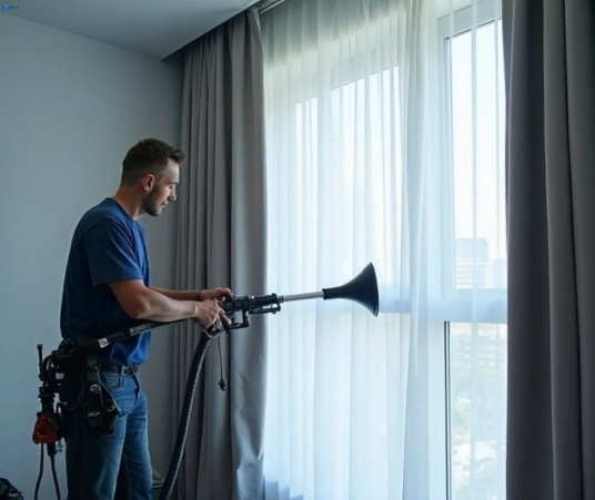 Professional commercial curtain cleaning process equipment Matty Curtain Cleaning wonga-park-vic